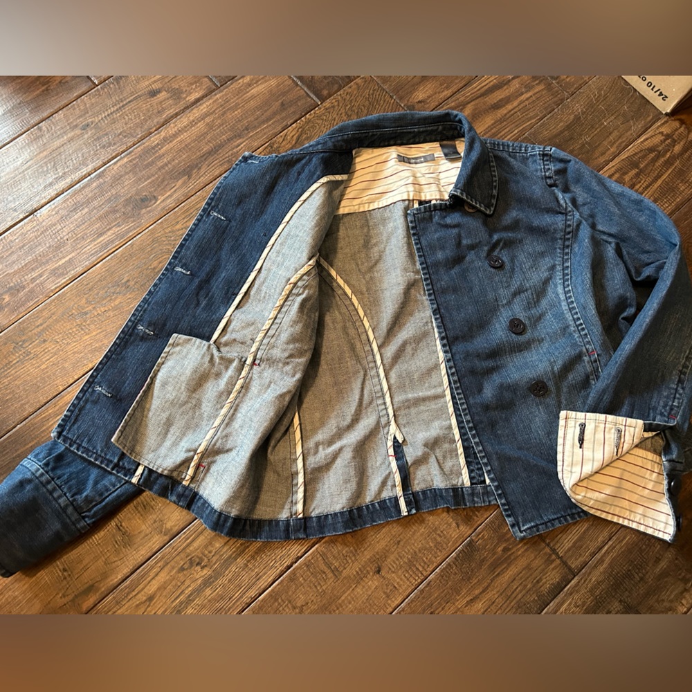 Liz Claiborne thick denim jacket sz 14 - Picture 5 of 6